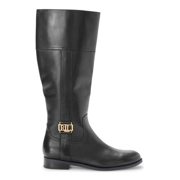 Ralph Lauren Shoes - Ralph Lauren Berdie Black Riding Boots Size 5B